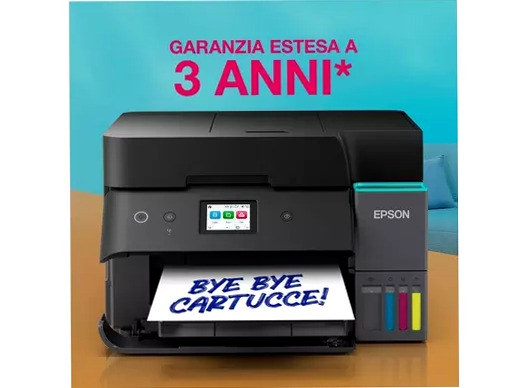 EcoTank ET-4950 stampante multifunzione A4 Wi-Fi con serbatoi di inchiostro, fino a 3 anni di inchiostro inclusi 250fogli 35ppm