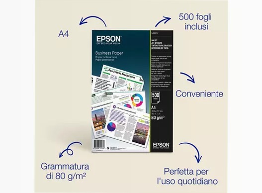 Carta per l'ufficio Epson A4 80 g/m2, 500 fogli