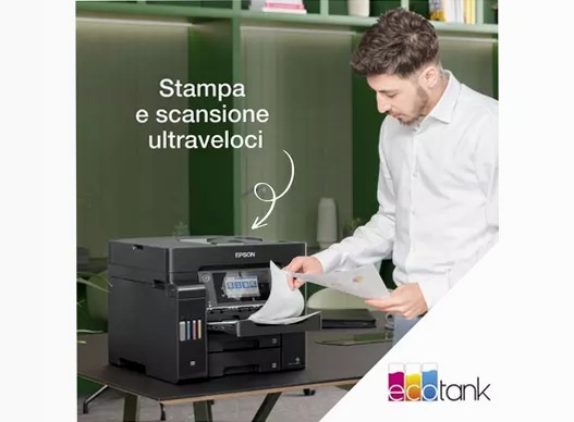 EcoTank ET-5805 Stampante multifunzione A4 Wi-Fi con serbatoi di inchiostro e fax 550fogli 32ppm