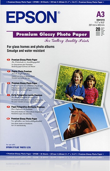 Premium Glossy Photo Paper, DIN A3, 255g/m2, 20 Sheets