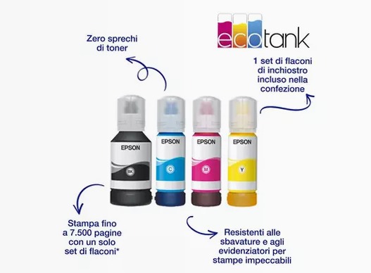 EcoTank ET-16605 Stampante multifunzione A3+ Wi-Fi con serbatoi di inchiostro ricaricabili e fax 550fogli 32ppm