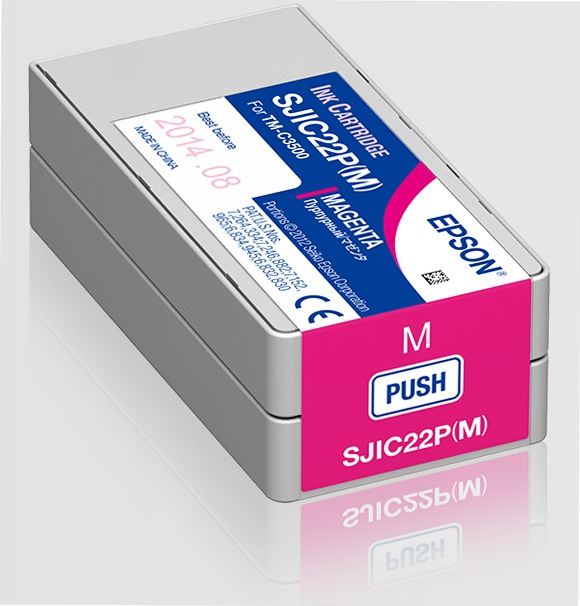 SJIC22P(M): Ink cartridge for ColorWorks C3500 (Magenta)