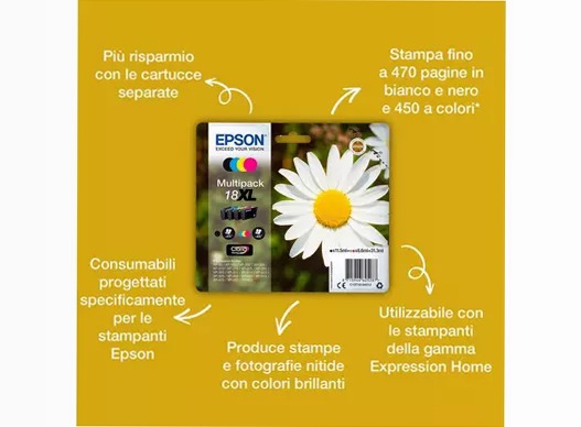 Multipack 4-colours 18XL Claria Home Ink