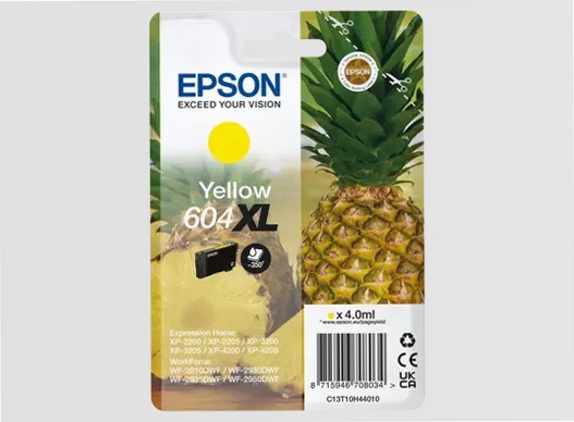 Singlepack Yellow 604XL Ink