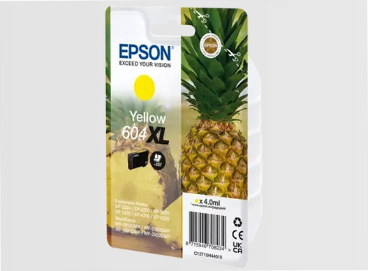 Singlepack Yellow 604XL Ink