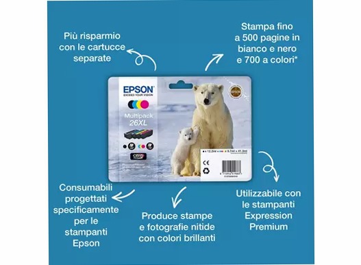 Singlepack Cyan 26XL Claria Premium Ink