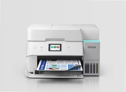 EcoTank ET-4956 Stampante multifunzione bianca A4 Wi-Fi con serbatoi di inchiostro, fino a 3 anni di inchiostro inclusi 250fogli 35ppm