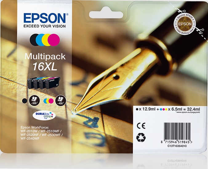 Multipack 4-colours 16XL DURABrite Ultra Ink