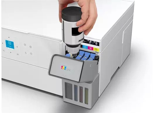 EcoTank ET-2956 Stampante multifunzione bianca A4 Wi-Fi con serbatoi di inchiostro, fino a 3 anni di inchiostro inclusi 100fogli 33ppm