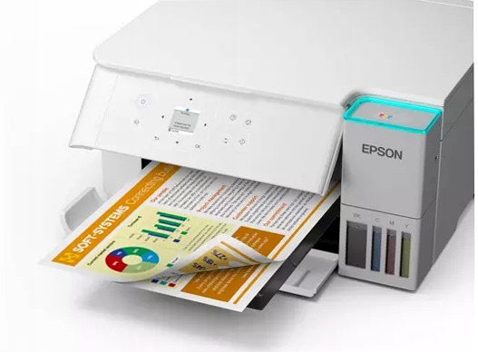 EcoTank ET-2956 Stampante multifunzione bianca A4 Wi-Fi con serbatoi di inchiostro, fino a 3 anni di inchiostro inclusi 100fogli 33ppm