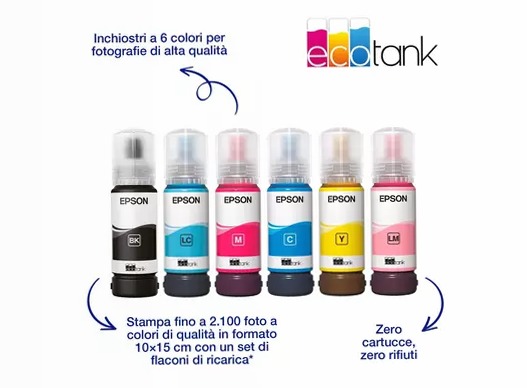 Stampante fotografica con serbatoi di inchiostro Wi-Fi A3+ EcoTank ET-18100 80fogli 22ppm