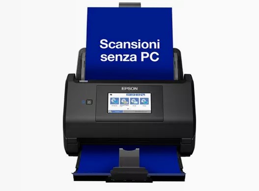 Scanner WorkForce ES-580W A4 fronte/retro automatico con Wi-Fi e touchscreen di facile utilizzo.