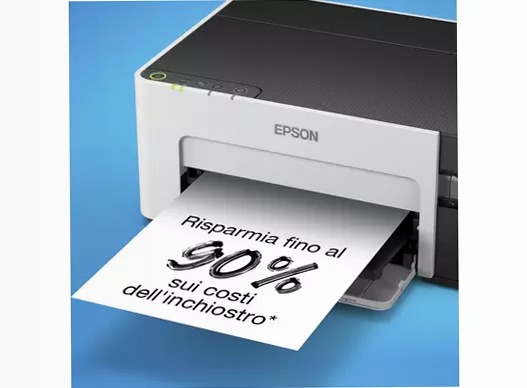 Stampante con serbatoio di inchiostro Wi-Fi A4 monocromatica EcoTank ET-M1120 150fogli 32ppm
