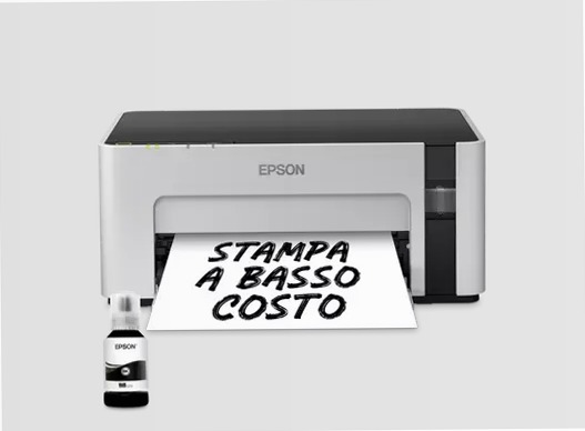 Stampante con serbatoio di inchiostro Wi-Fi A4 monocromatica EcoTank ET-M1120 150fogli 32ppm