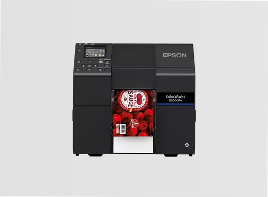 Stampante per etichette a inchiostro dye ColorWorks CW-D6000Pe, etichette con larghezza da 50 a 112 mm