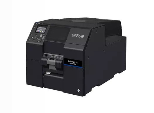 Stampante per etichette a inchiostro dye ColorWorks CW-D6000Pe, etichette con larghezza da 50 a 112 mm