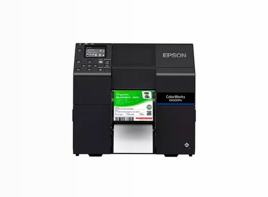 Stampante per etichette a inchiostro dye ColorWorks CW-D6000Pe, etichette con larghezza da 50 a 112 mm
