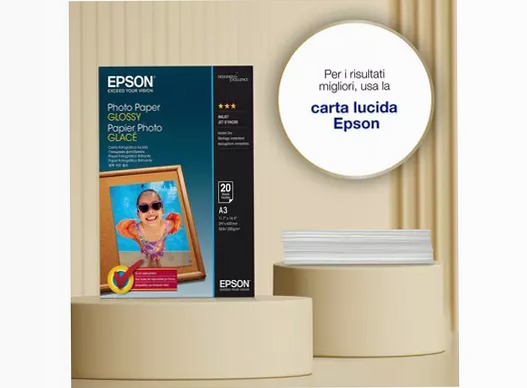 Epson A3 Glossy Photo Paper 200gsm, 20 sheets