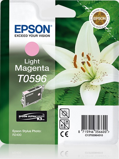 Singlepack Light Magenta T0596 Ultra Chrome K3