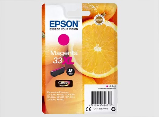 Singlepack Magenta 33XL Claria Premium Ink