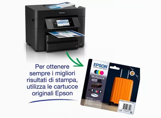 Stampante inkjet wireless multifunzione A4 WorkForce Pro WF-4830DTWF 500fogli 36ppm