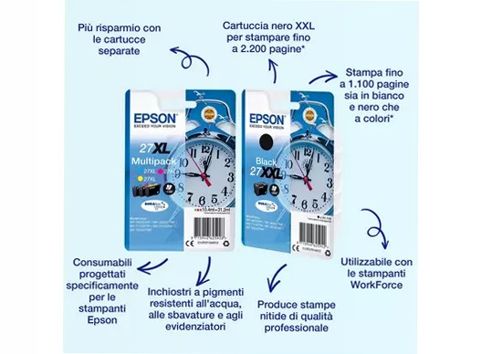 Cartucce inchiostro Epson DURABrite Ultra Sveglia (27)
