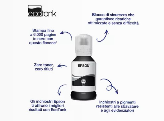 111 EcoTank Pigment black ink bottle (120 ml)