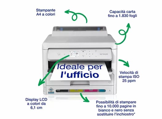 WorkForce Pro WF-C5390DW 330fogli 34ppm