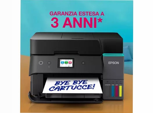 EcoTank ET-4955 stampante multifunzione A4 Wi-Fi con serbatoi di inchiostro, fino a 3 anni di inchiostro inclusi 250fogli 35ppm