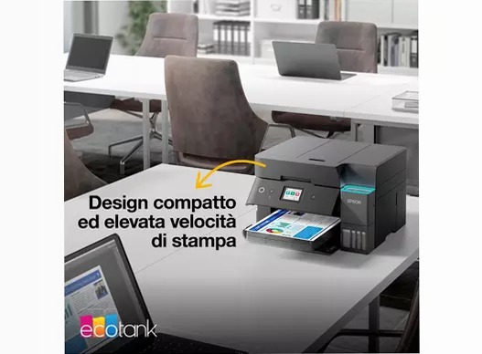 EcoTank ET-4955 stampante multifunzione A4 Wi-Fi con serbatoi di inchiostro, fino a 3 anni di inchiostro inclusi 250fogli 35ppm