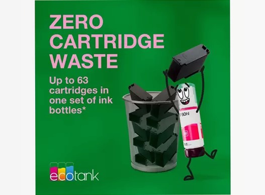 EcoTank ET-4955 stampante multifunzione A4 Wi-Fi con serbatoi di inchiostro, fino a 3 anni di inchiostro inclusi 250fogli 35ppm