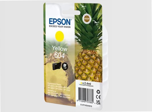 Singlepack Yellow 604 Ink