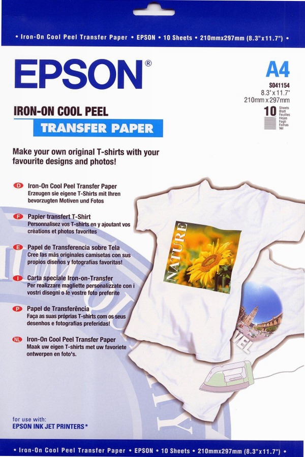 Iron-on-transfer Paper, DIN A4, 124g/m2, 10 Sheets