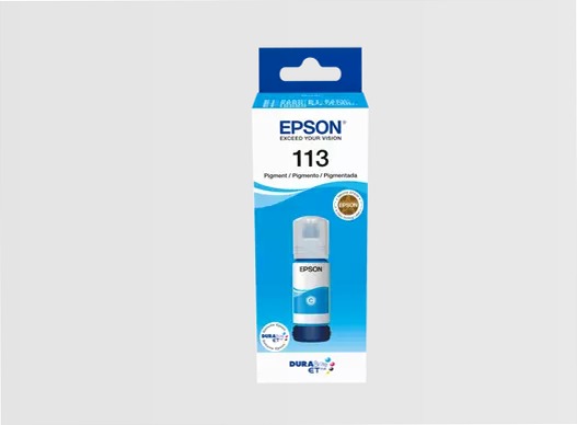 113 EcoTank Pigment Cyan ink bottle (70 ml)