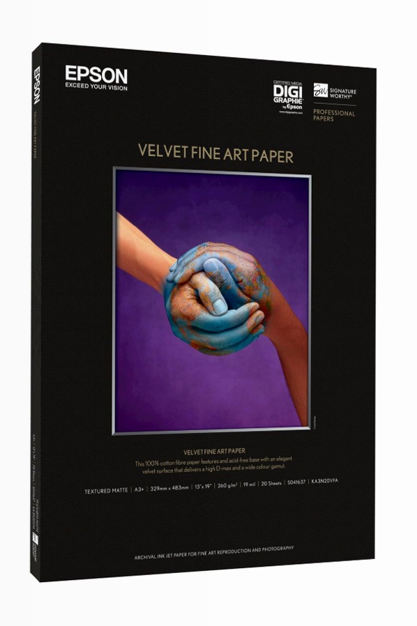 Velvet Fine Art Paper, DIN A2, 260g/m2, 25 Sheets