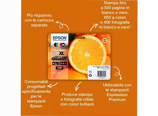 Multipack 5-colours 33 Claria Premium Ink EasyMail