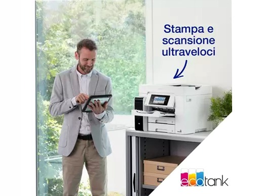 EcoTank ET-5880 stampante multifunzione A4 Wi-Fi con serbatoi di inchiostro, scansione, copia e fax 250fogli 32ppm