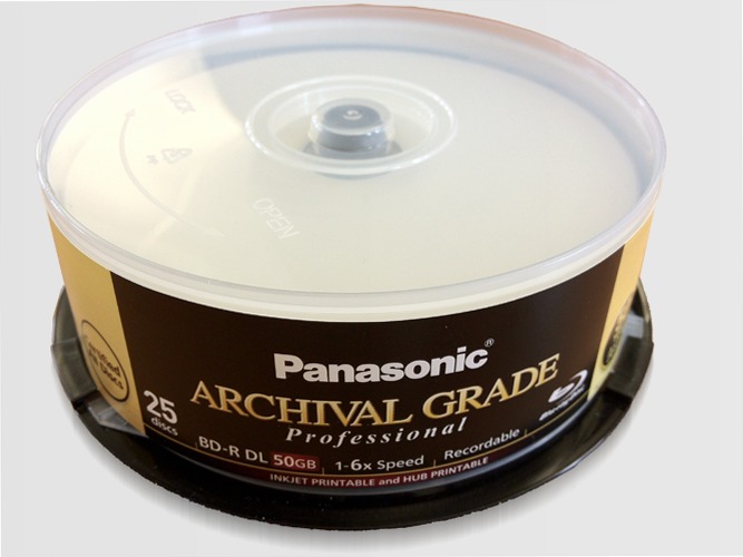 100 BD-R Panasonic da 50GB, CONTRIBUTO SIAE ASSOLTO ALL'ORIGINE