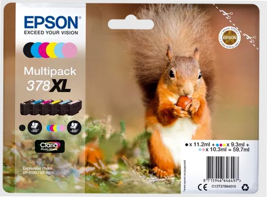 Multipack 6-colours 378XL Claria Photo HD Ink