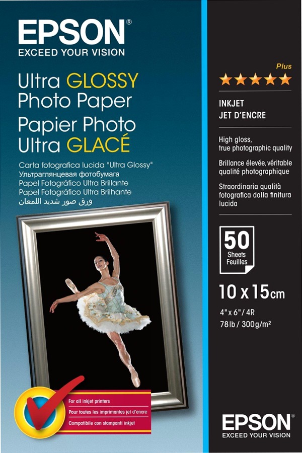 Ultra Glossy Photo Paper, 100 x 150 mm, 300g/m2, 50 Sheets