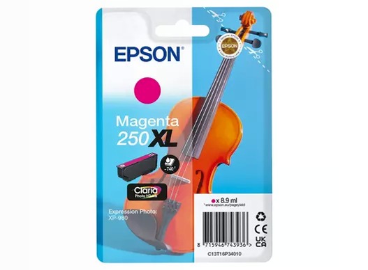 Inchiostro magenta 250XL Claria Photo HD Violino in confezione singola
