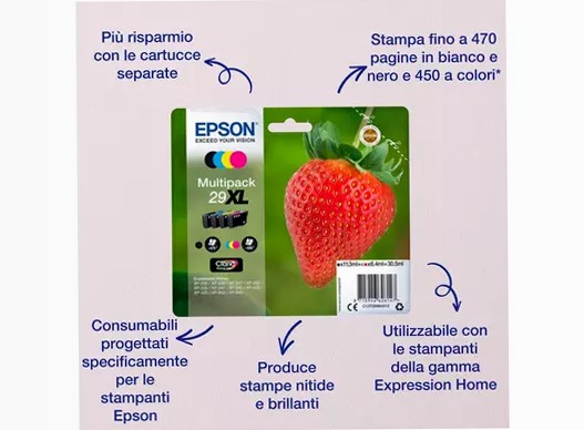 Multipack 4-colours 29XL Claria Home Ink