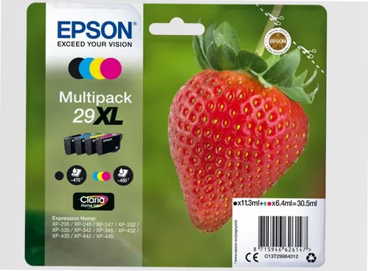 Multipack 4-colours 29XL Claria Home Ink