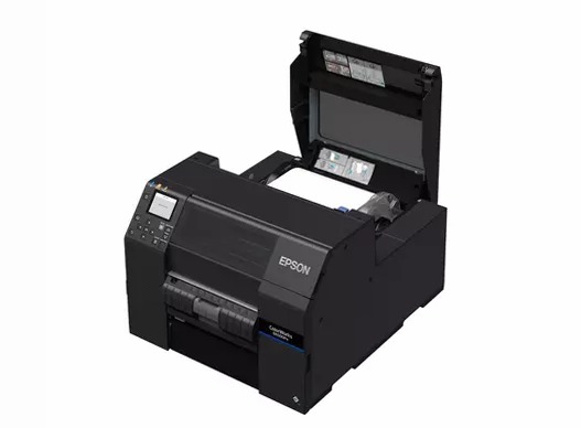 Stampante per etichette a inchiostro dye ColorWorks D6000, etichette con larghezza da 50 a 112 mm