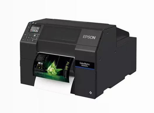 Stampante per etichette a inchiostro dye ColorWorks D6000, etichette con larghezza da 50 a 112 mm