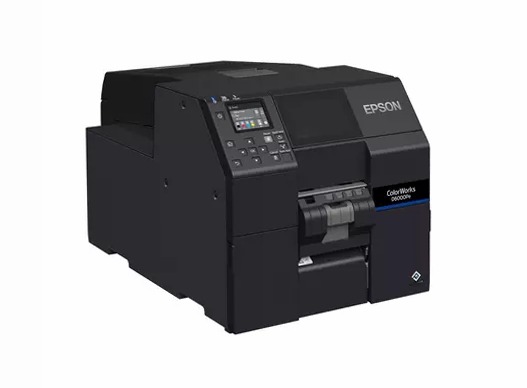 Stampante per etichette a inchiostro dye ColorWorks D6000, etichette con larghezza da 50 a 112 mm