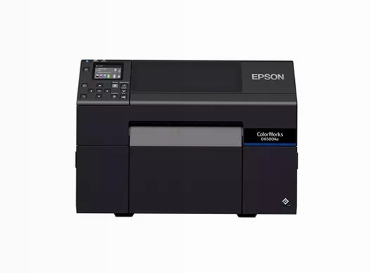 Stampante per etichette a inchiostro dye ColorWorks D6000, etichette con larghezza da 50 a 112 mm