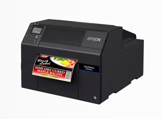 Stampante per etichette a inchiostro dye ColorWorks D6000, etichette con larghezza da 50 a 112 mm