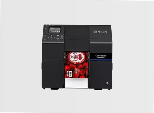 Stampante per etichette a inchiostro dye ColorWorks D6000, etichette con larghezza da 50 a 112 mm