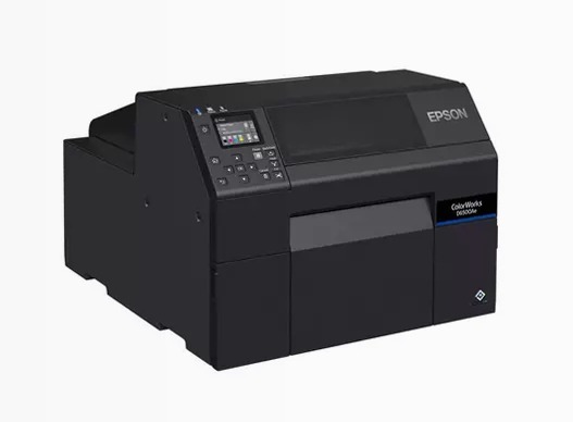 Stampante per etichette a inchiostro dye ColorWorks D6000, etichette con larghezza da 50 a 112 mm